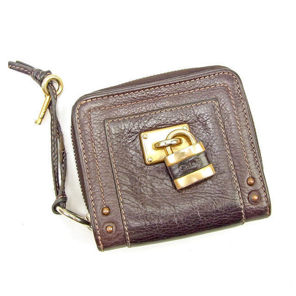 Chloe Bifold brown Paddington accessory Leather Wallet - Picture 2 of 6